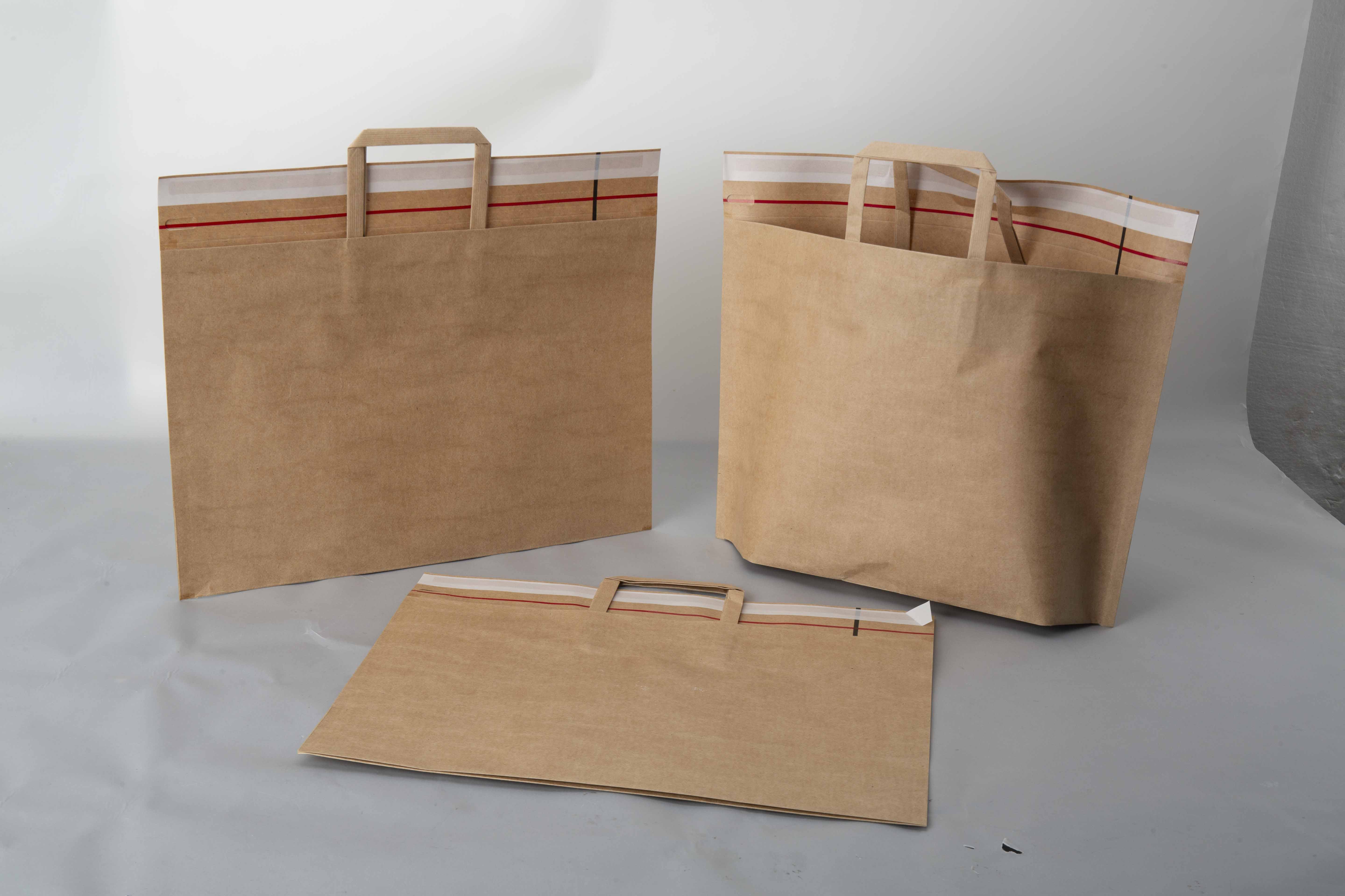 Kraft paper bottom gusset glue applied courier bag making machine